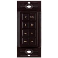 Task Lighting Multi-Color RGB Radio Frequency Brown Task Lighting Remote Control